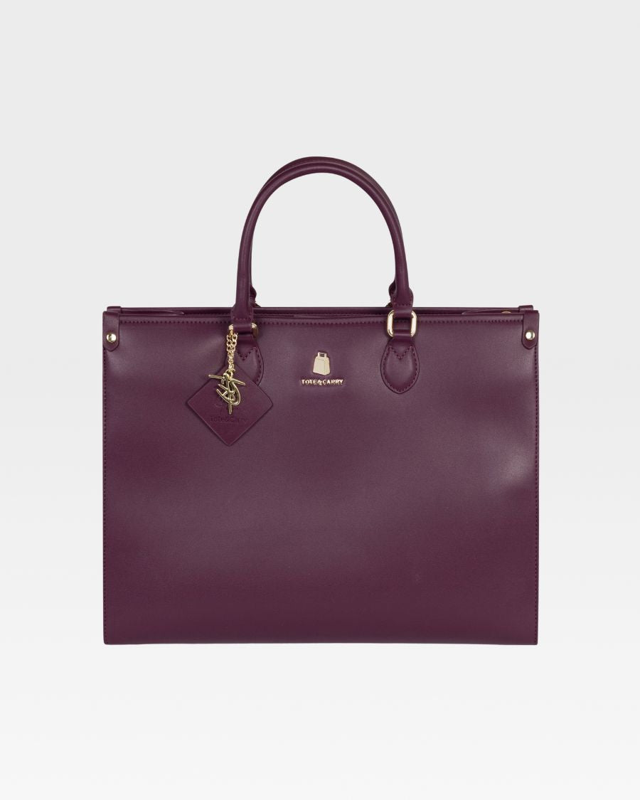 Mini Tote Bag in Burgundy