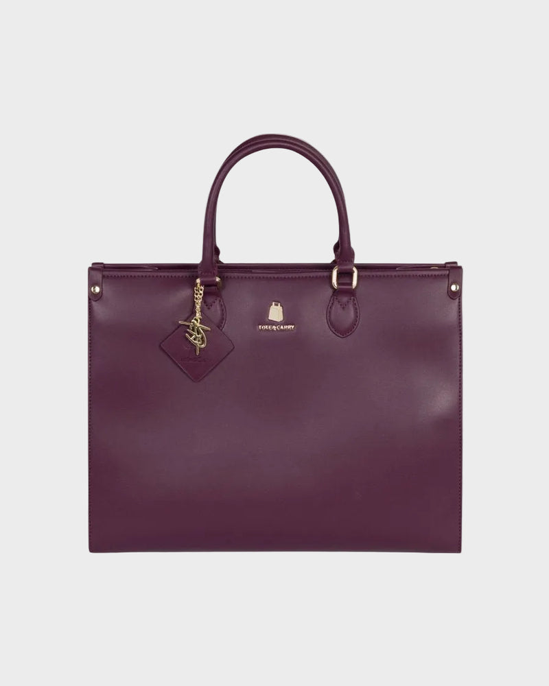 Lisse Mini Tote Bag in Burgundy