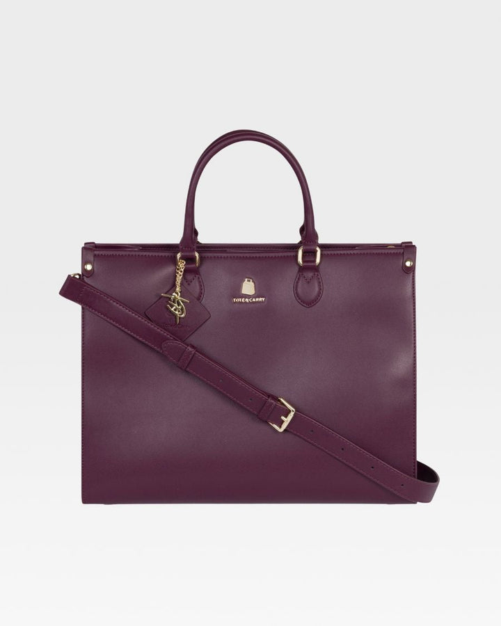 Mini Tote Bag in Burgundy