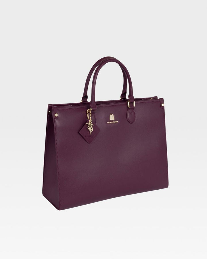 Mini Tote Bag in Burgundy