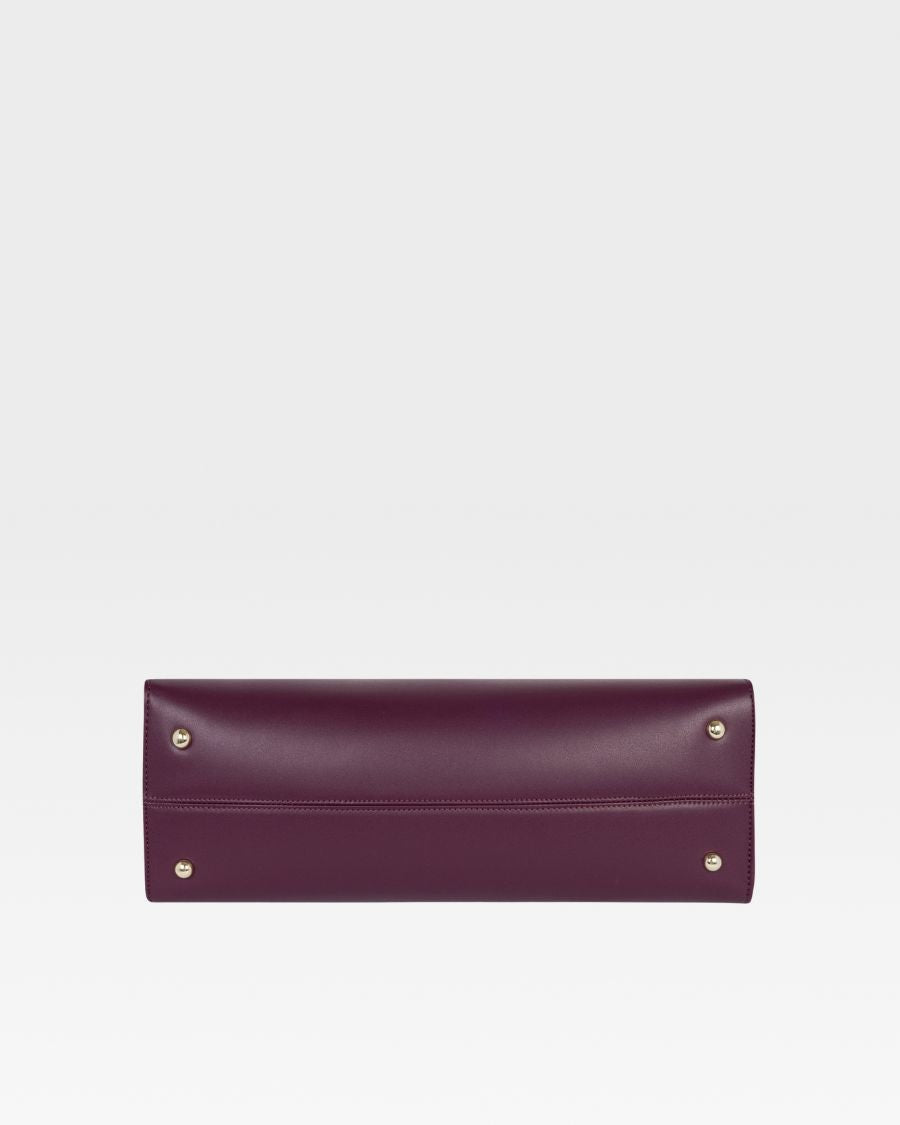 Mini Tote Bag in Burgundy