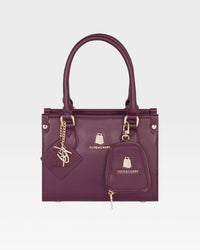 Lisse Mini Tote Bag in Burgundy