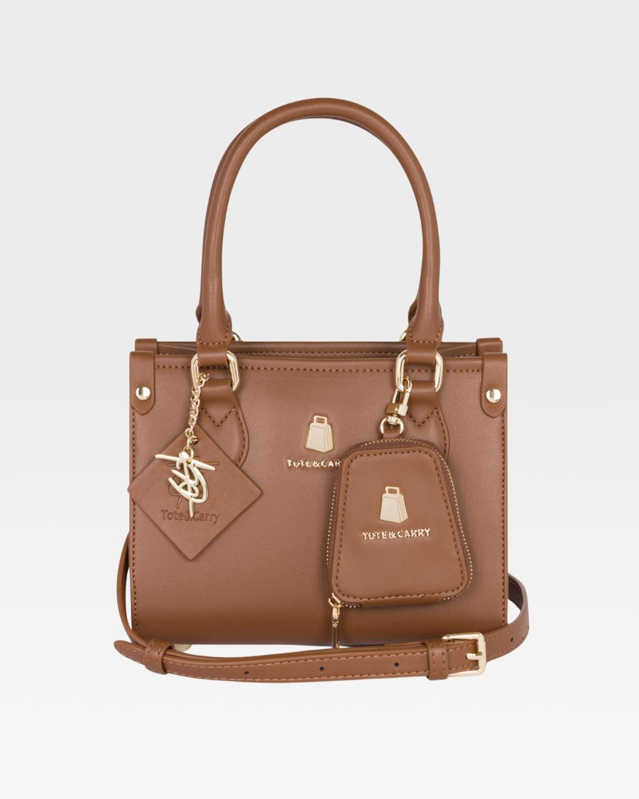 Mini Tote Bag in Coffee