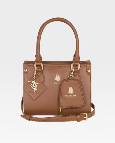 Mini Tote Bag in Coffee