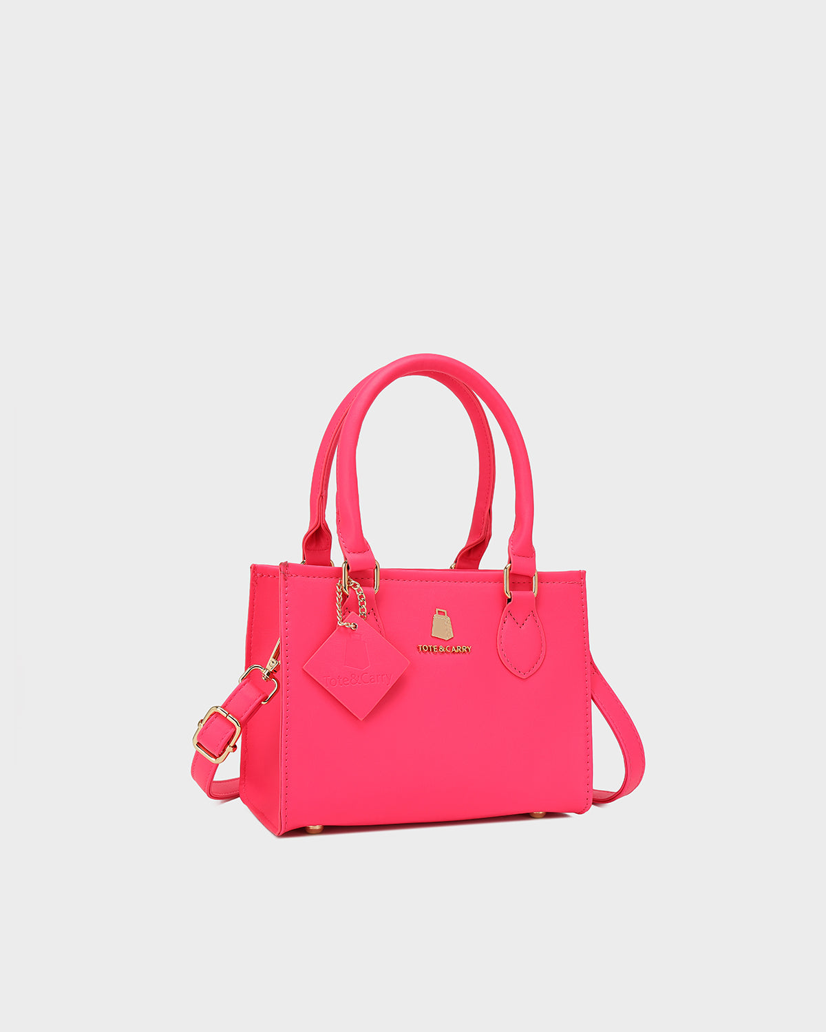 Lisse Mini Tote Bag in Neon Pink TikTok