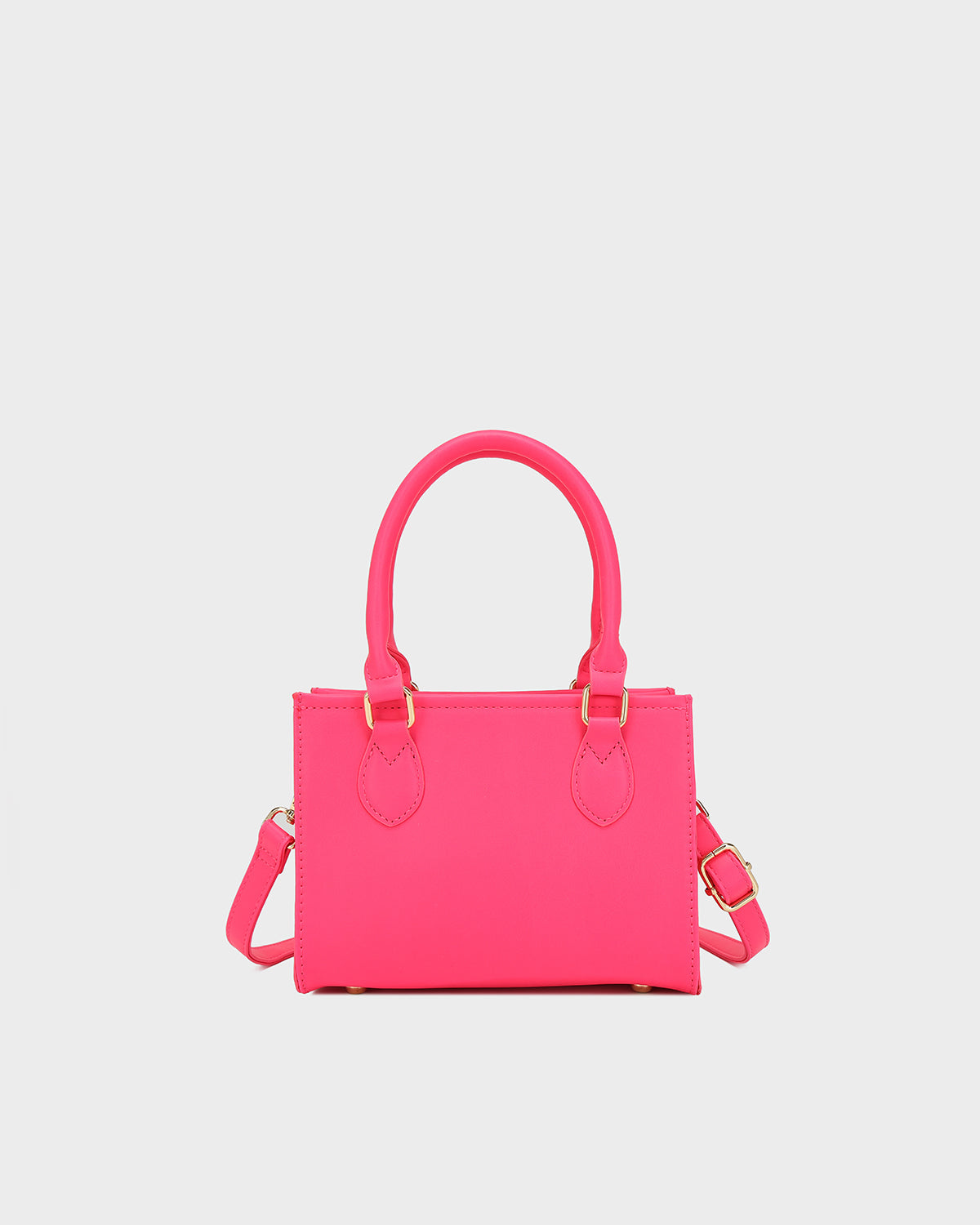 Lisse Mini Tote Bag in Neon Pink TikTok