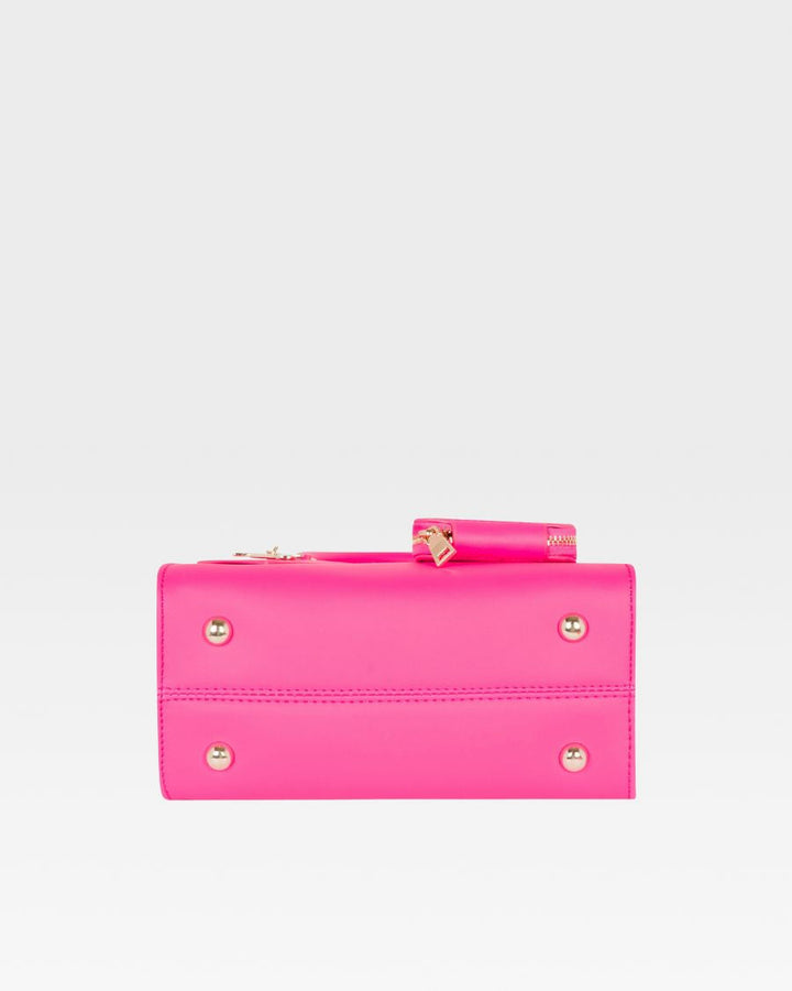 Mini Tote Bag in Neon Pink