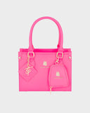 Lisse Mini Tote Bag in Neon Pink