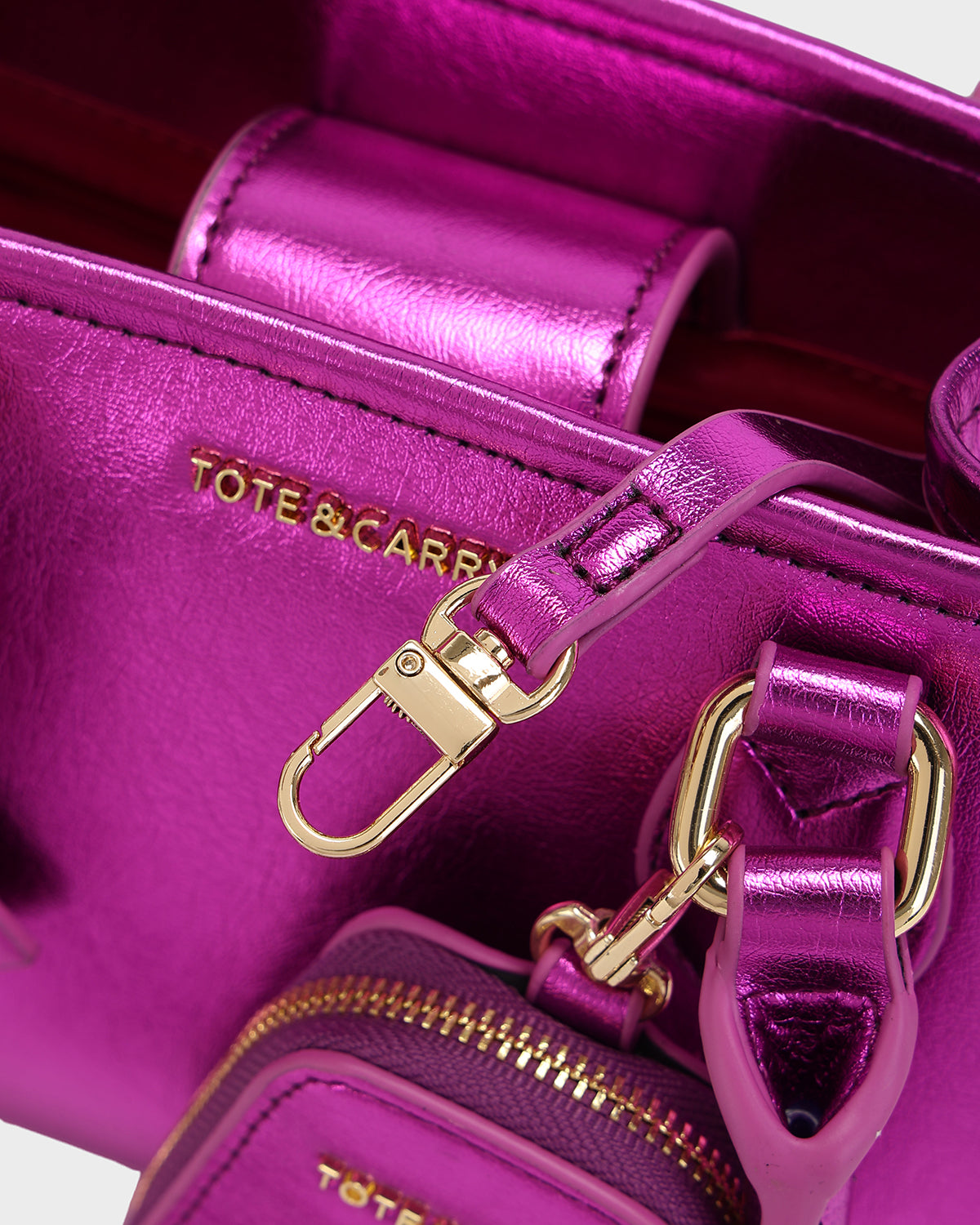 Lisse Mini Tote Bag in Pout Pink