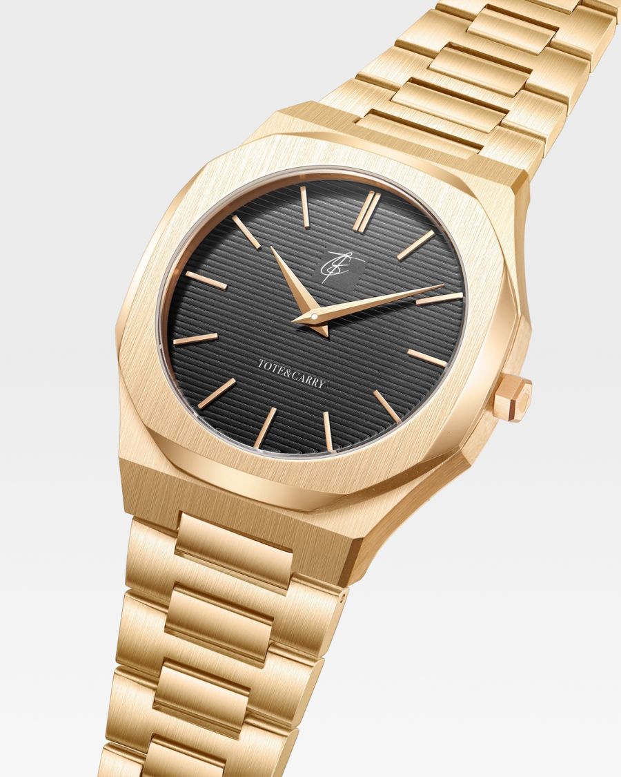 Lux Ambassador Gold Black Watch