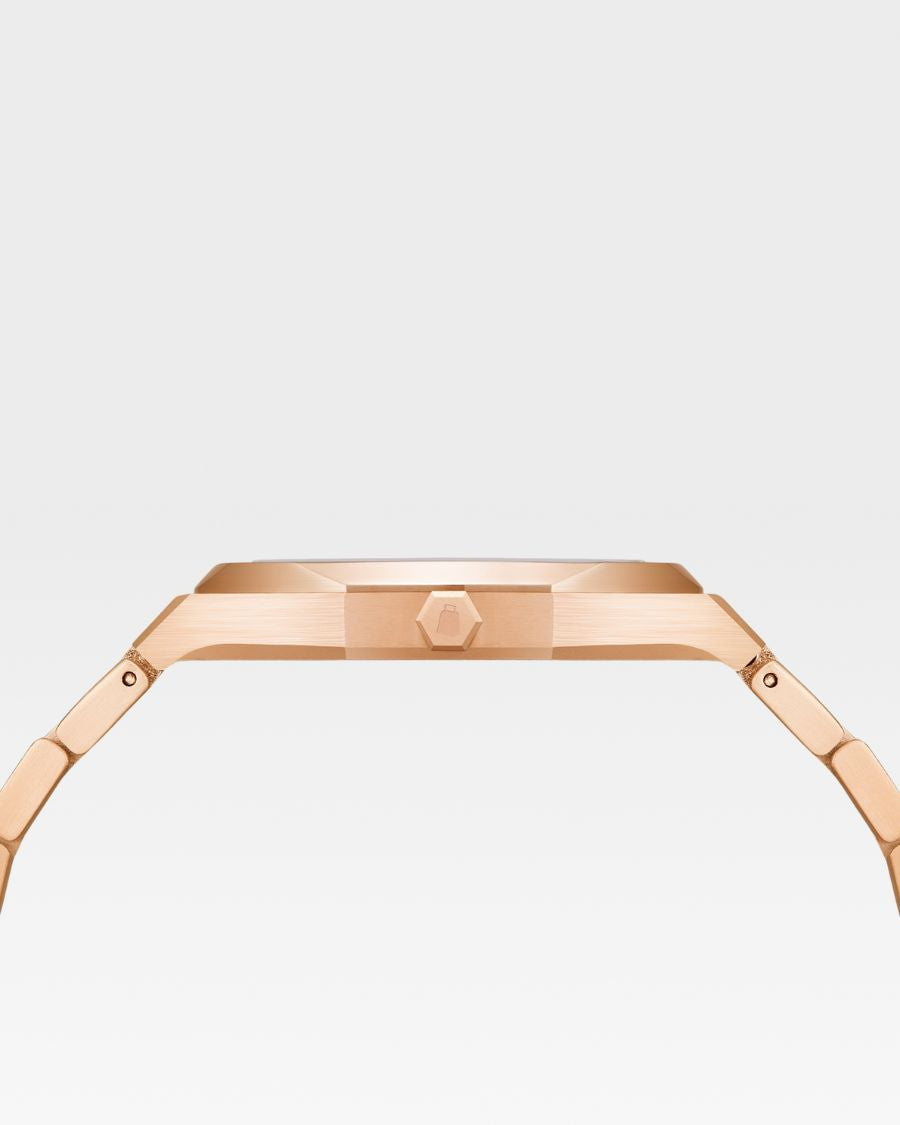 Lux Ambassador Rose Gold Burgundy Watch