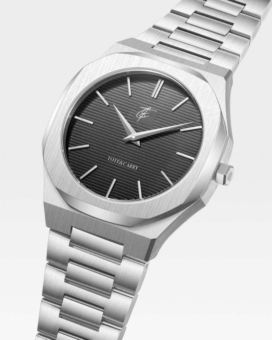 Lux Ambassador Silver Black Watch