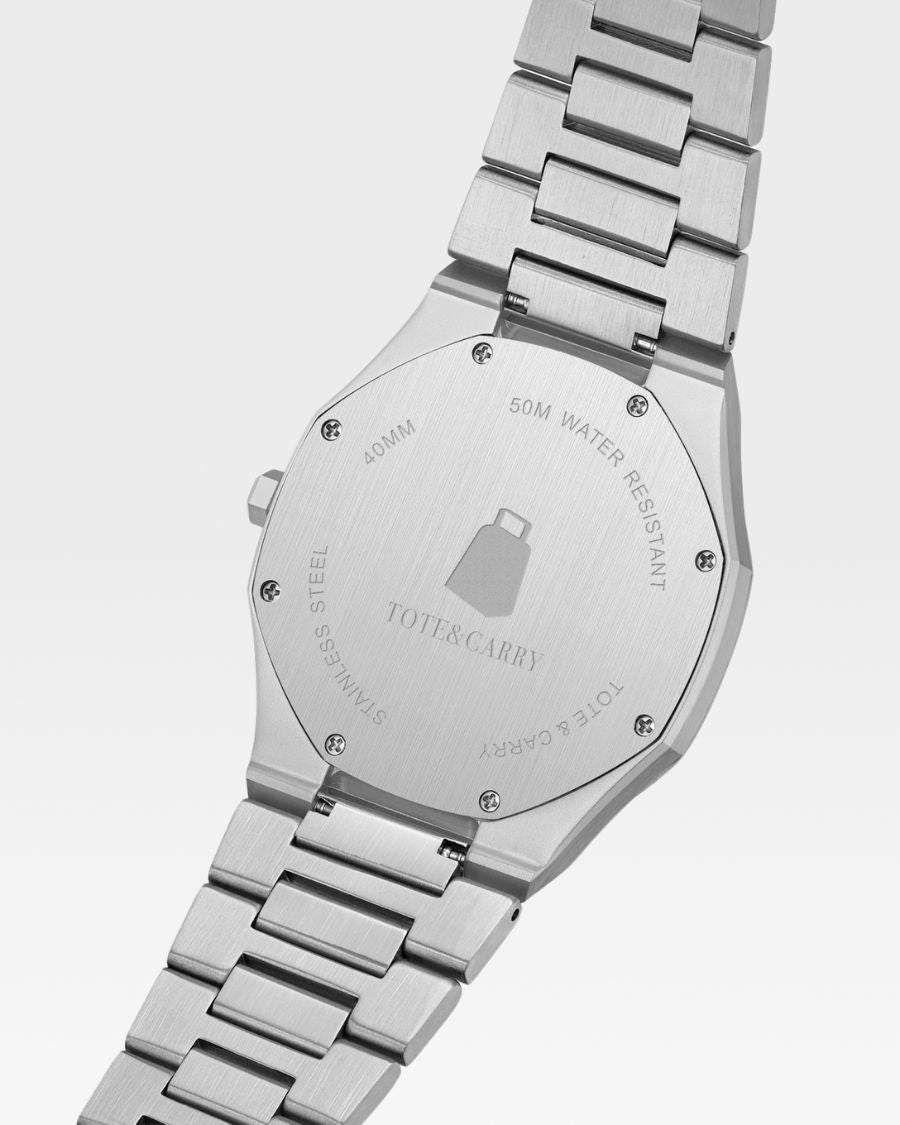 Lux Ambassador Silver Black Watch