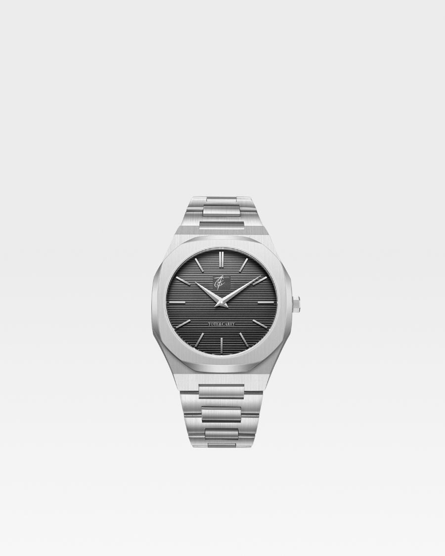 Lux Ambassador Silver Black Watch