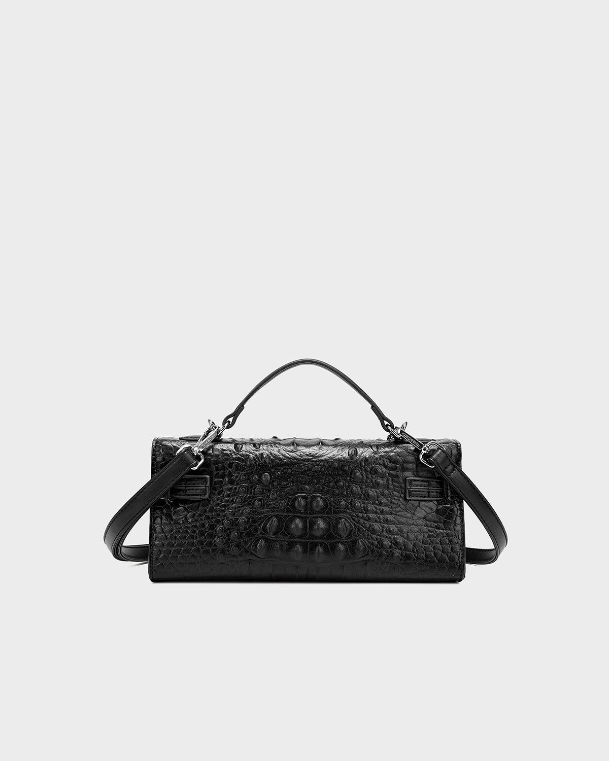 Luxury Heritage Handheld Clutch In Black