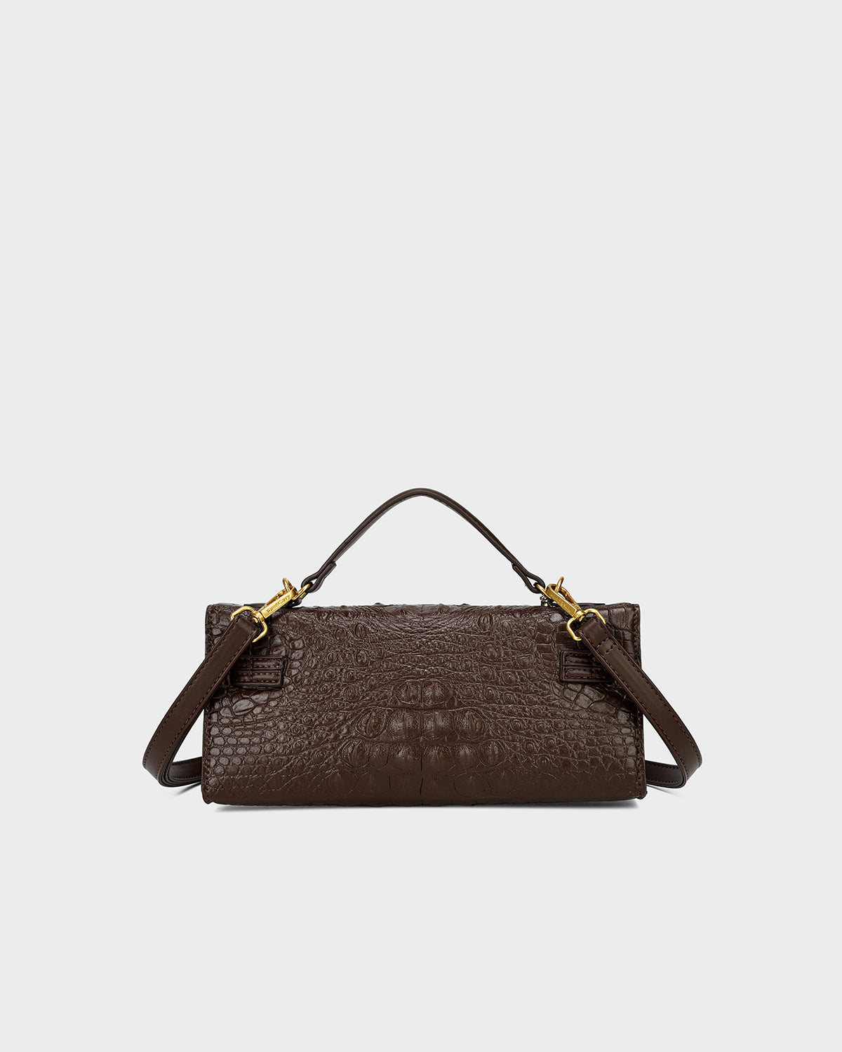 Luxury Heritage Handheld Clutch In Brown