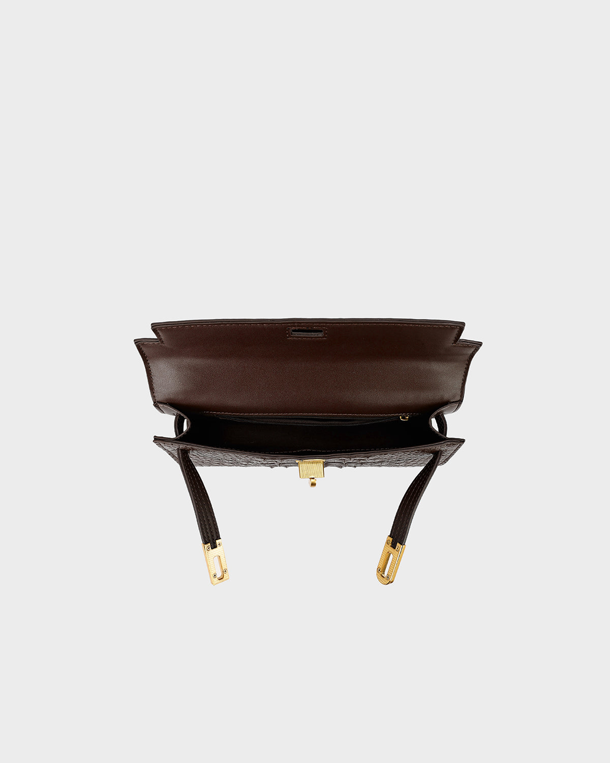 Luxury Heritage Handheld Clutch In Brown