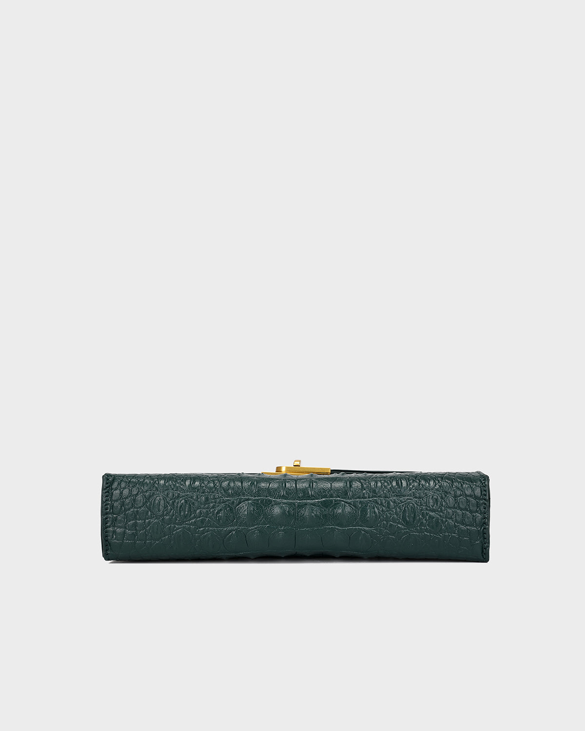 Luxury Heritage Handheld Clutch In Emerald Green