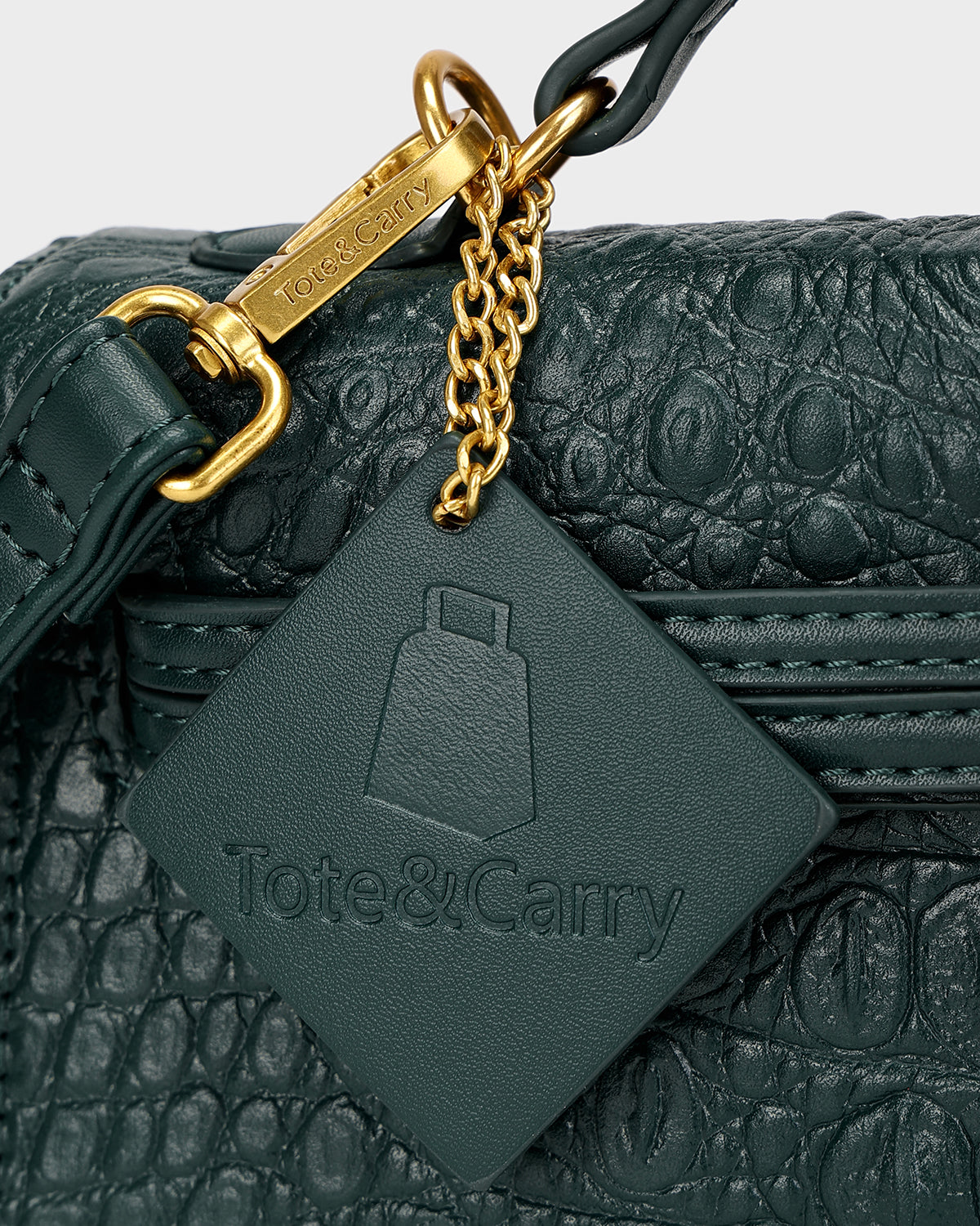 Luxury Heritage Handheld Clutch In Emerald Green