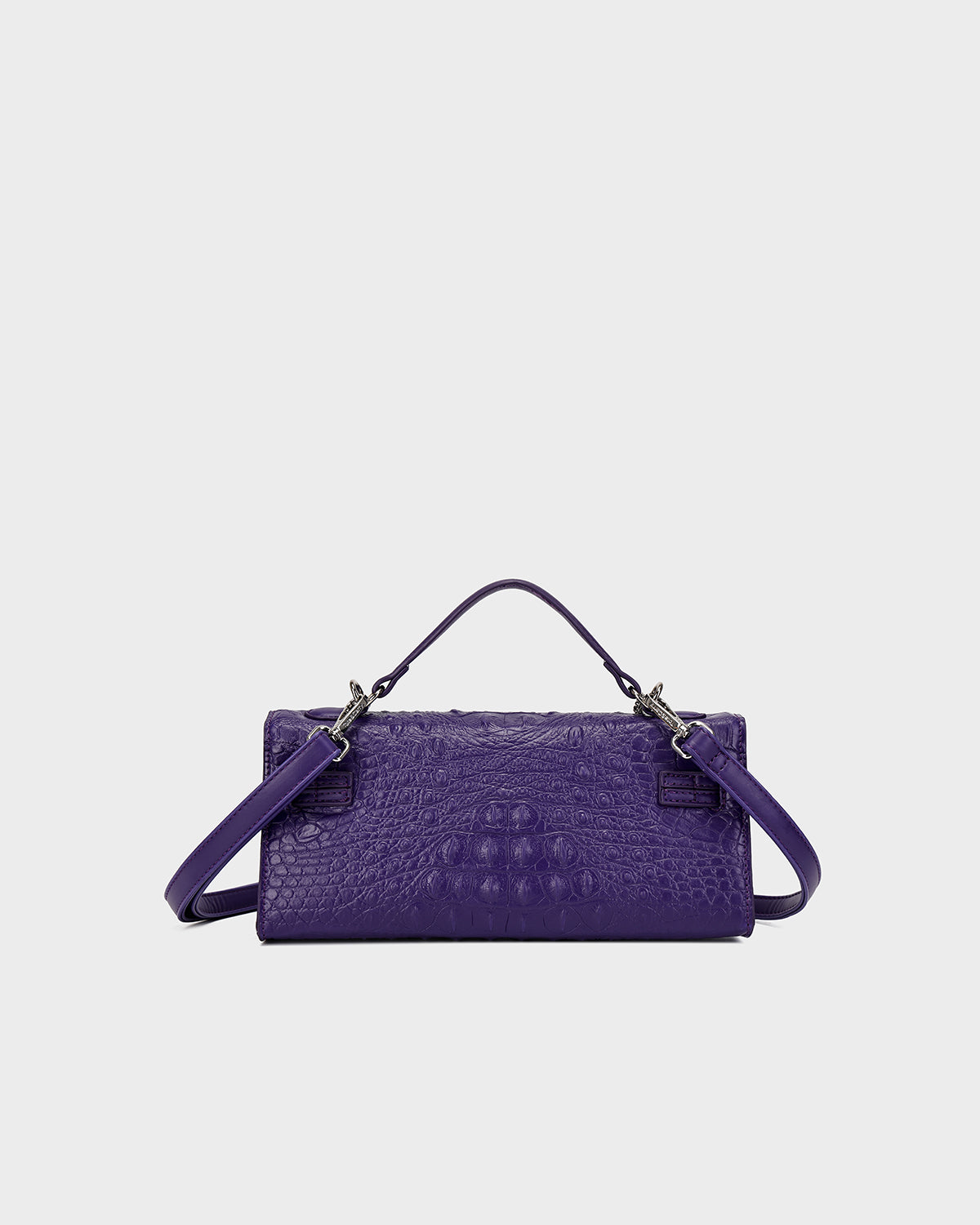 Luxury Heritage Handheld Clutch In Purple