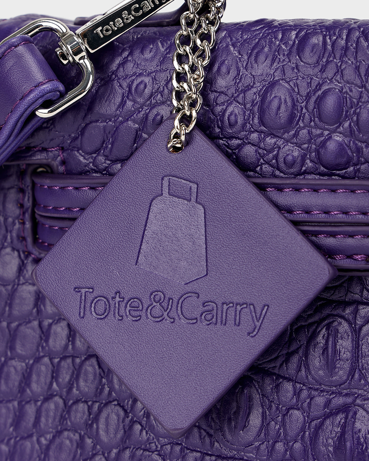 Luxury Heritage Handheld Clutch In Purple
