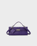 Luxury Heritage Handheld Clutch In Purple