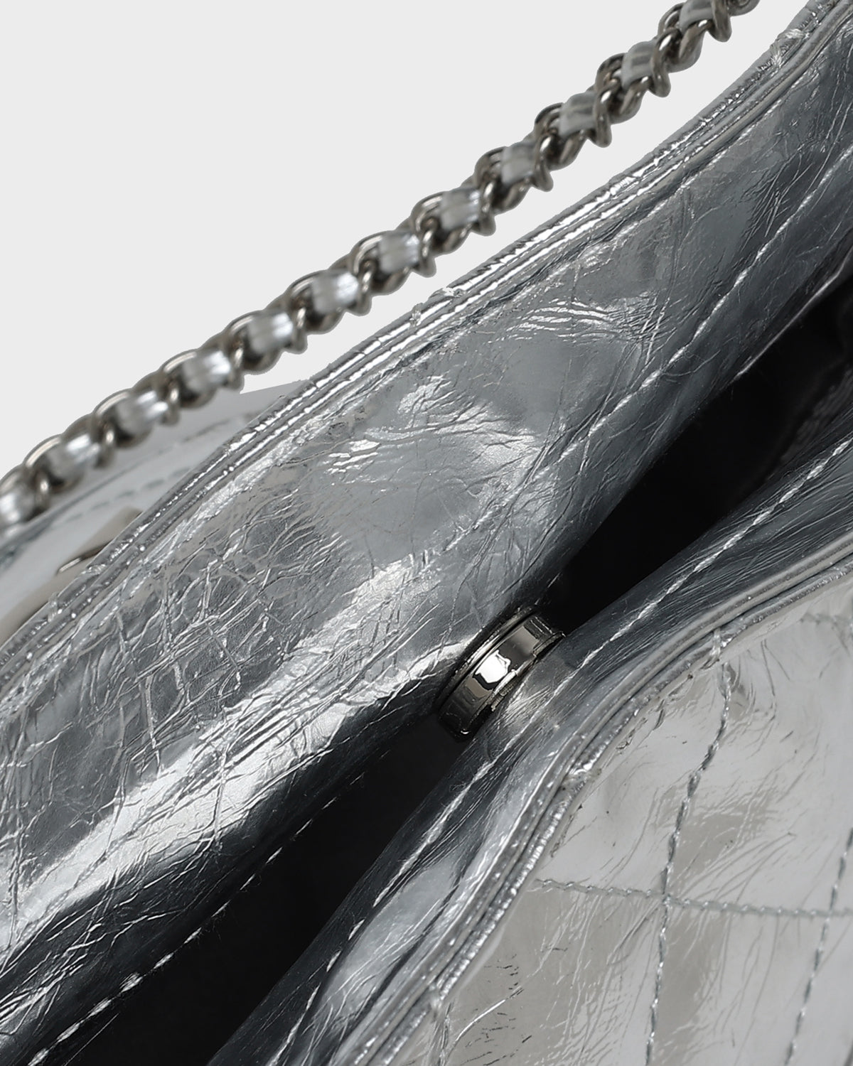 Metallic Magic Shoulder Bag in Silver