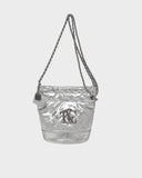 Metallic Everyday Shoulder Bag in Silver