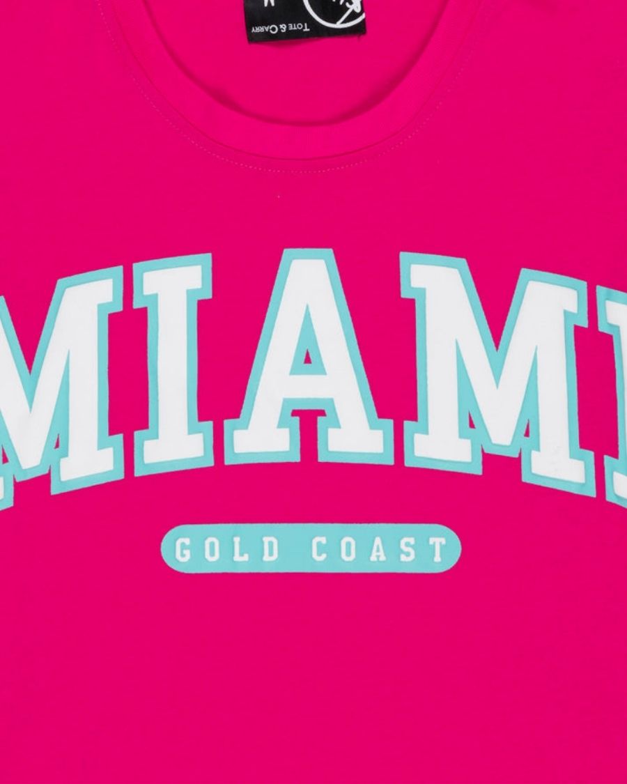 Miami South Beach Pink Party Tee