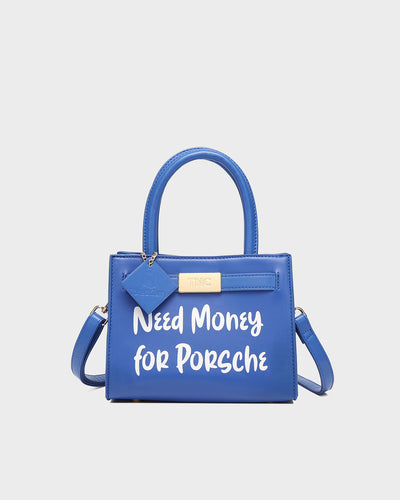 Need Money For Porsche Mini Tote in Royal Blue