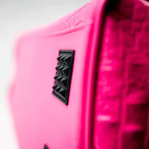Neon Pink Apollo 2 Faux Crocodile Skin Travel Set
