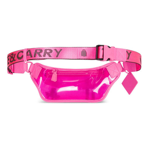 Neon Pink Clear Mini Fanny Pack