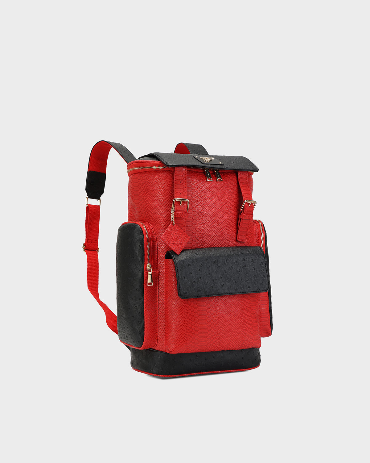 Noble Backpack in Black & Red
