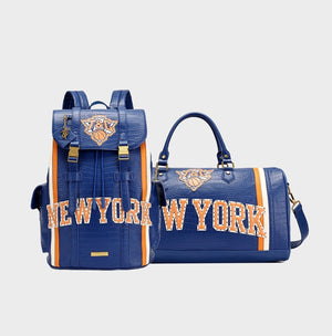 NY Onyx Travel Set in Blue & Orange
