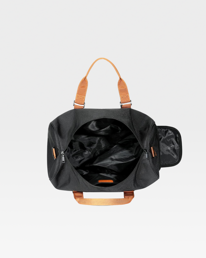 Nylon Travel Bag in Black
