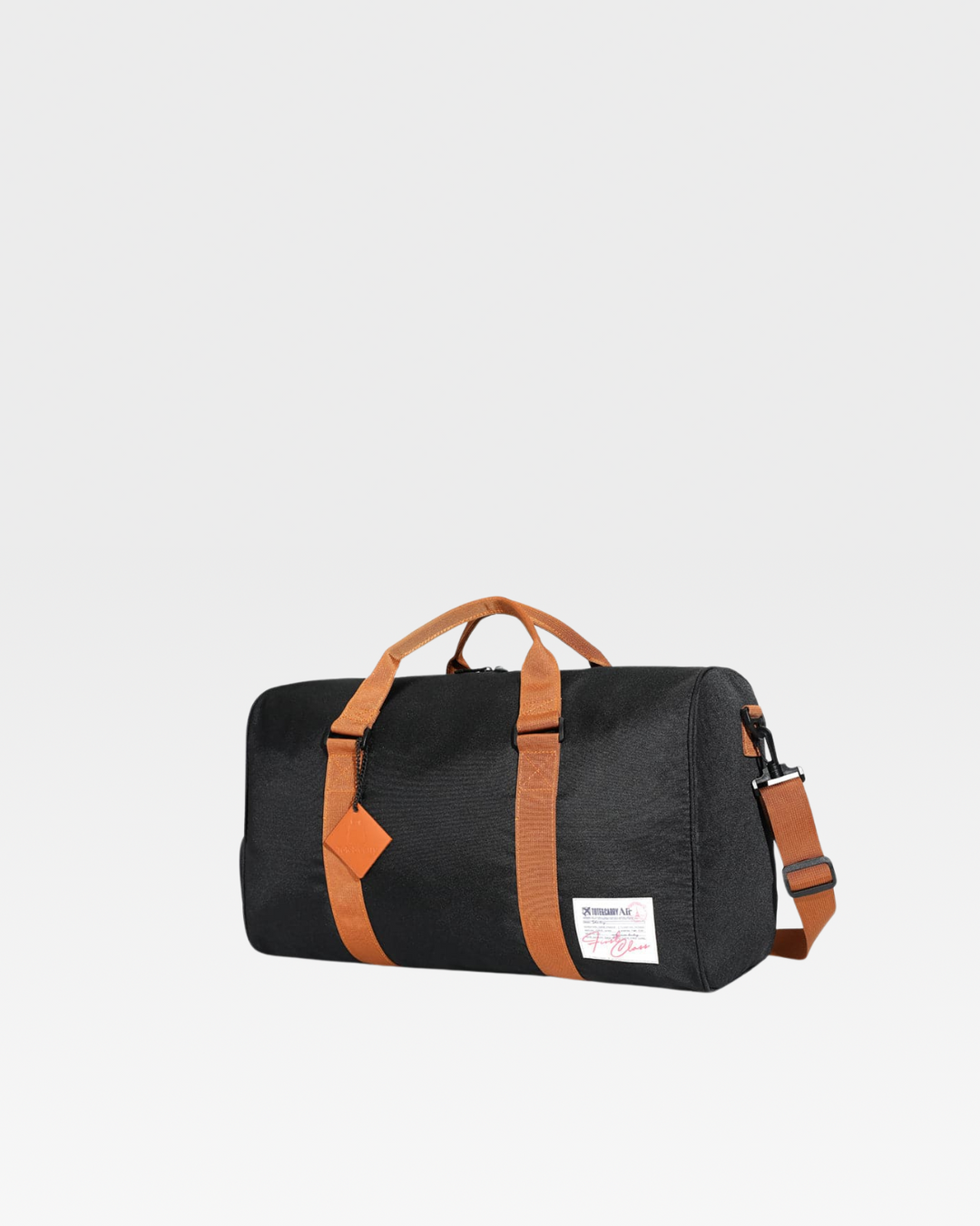 Nylon Travel Bag in Black
