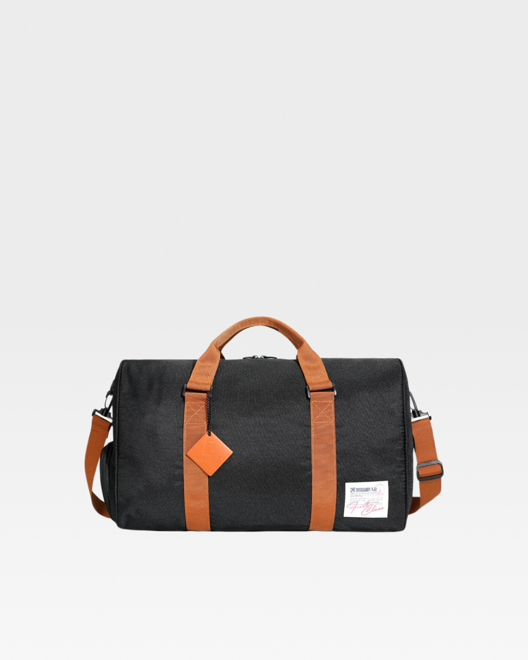 Nylon Travel Bag in Black