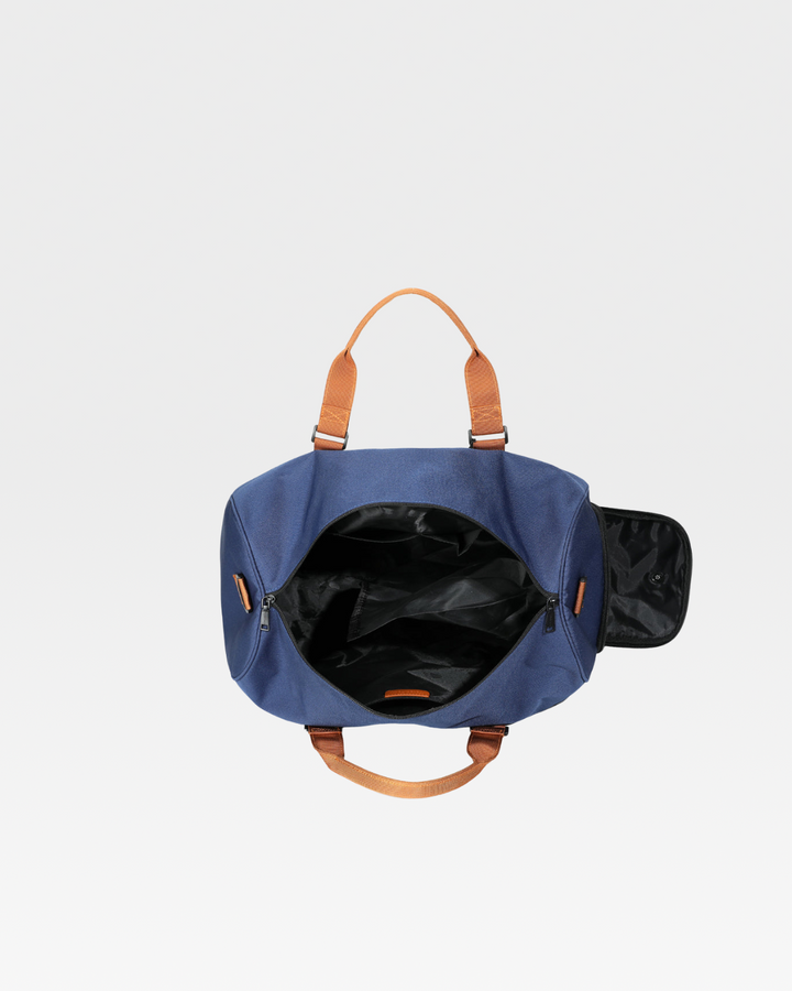 Nylon Travel Bag in Navy Blue
