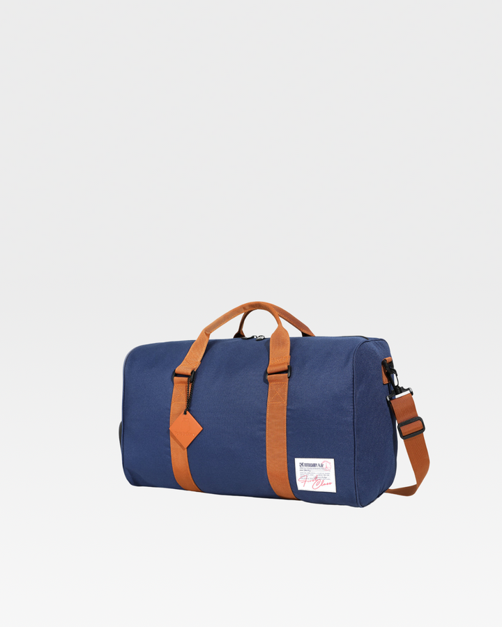 Nylon Travel Bag in Navy Blue