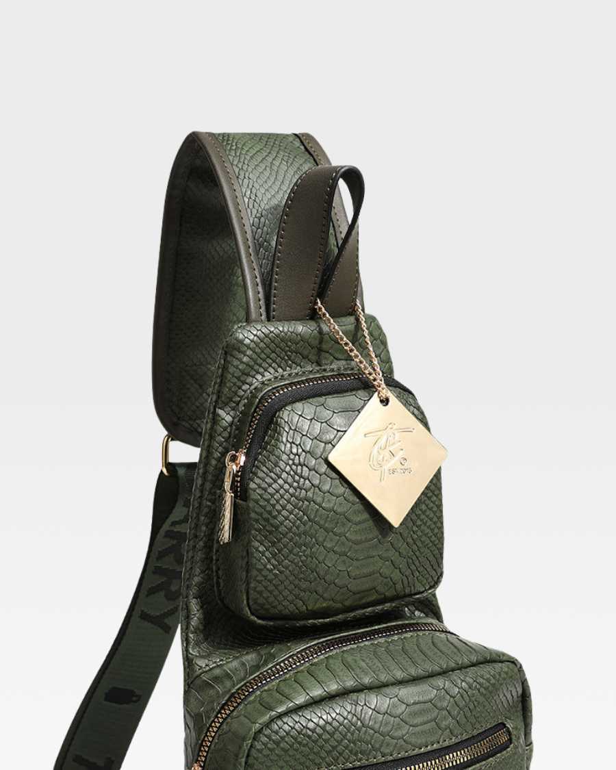 Apollo 1 Tear Drop Crossbody Bag in Olive