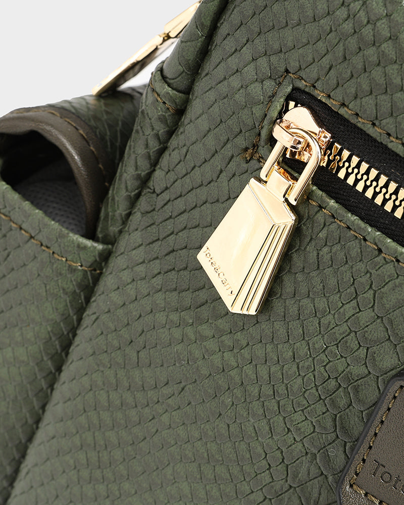 Apollo 1 Tear Drop Crossbody Bag in Olive