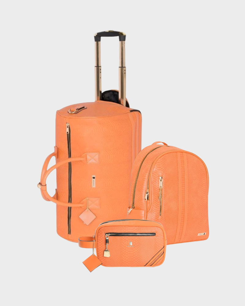 Signature 3-Piece Rolling Essentials Set in Sunset Orange