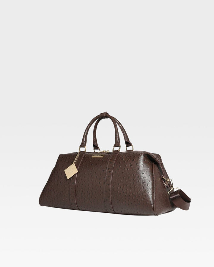 Ostrich Duffle Bag in Brown