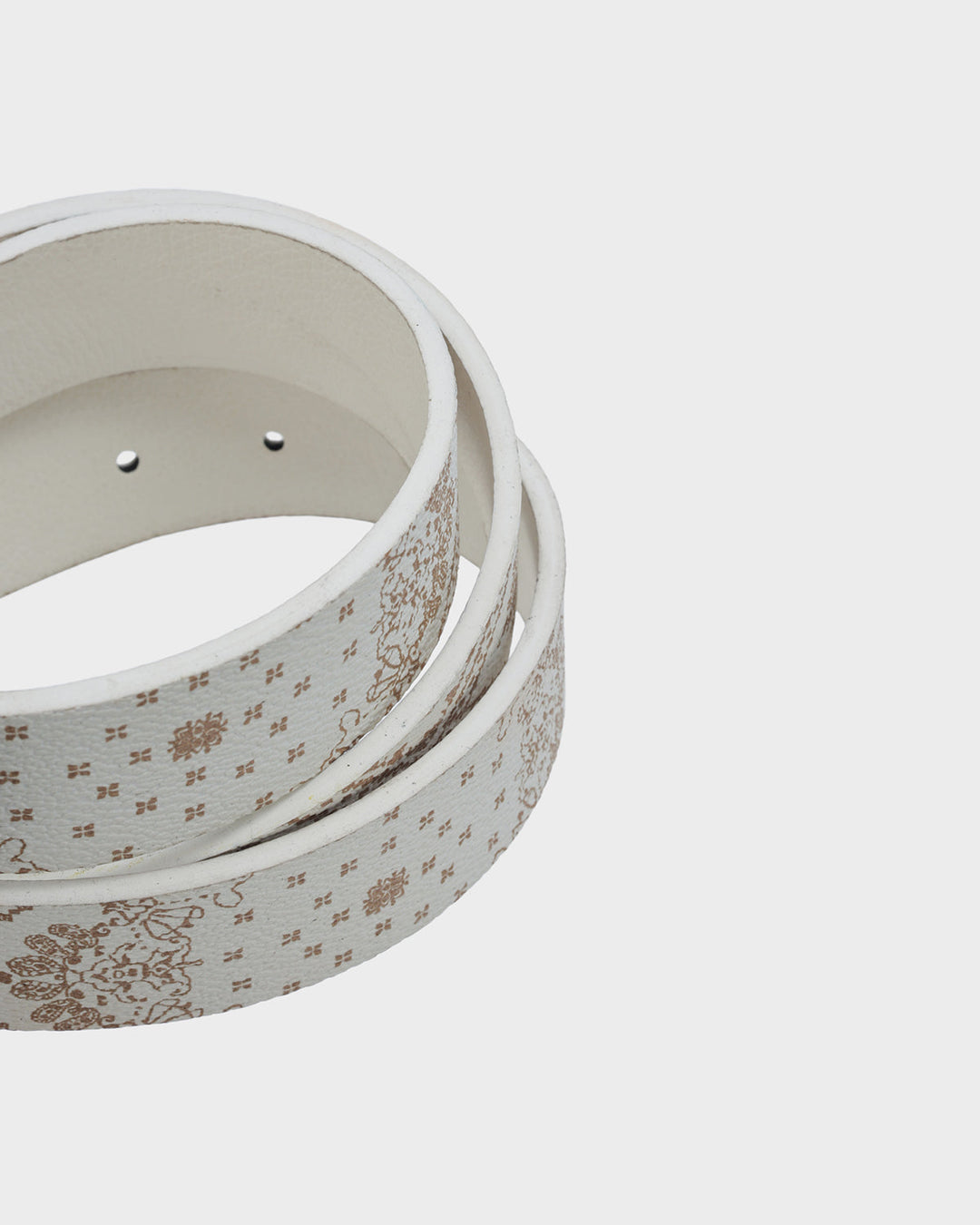 Paisley Belt in Beige Brown