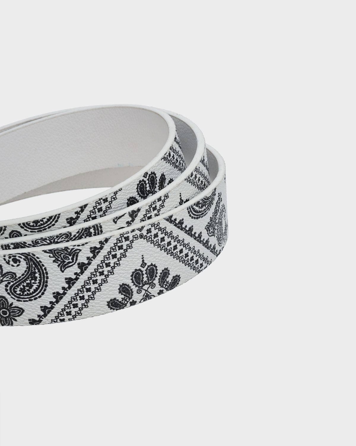 Paisley Belt in White