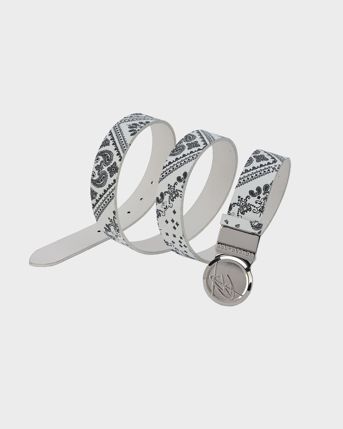 Paisley Belt in White