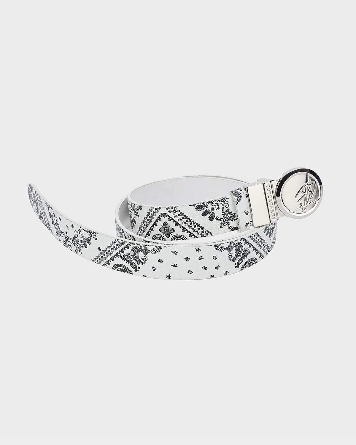 Paisley Belt in White