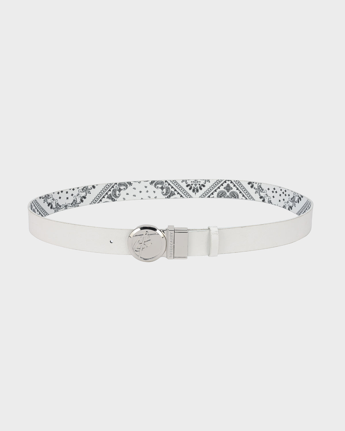 Paisley Belt in White