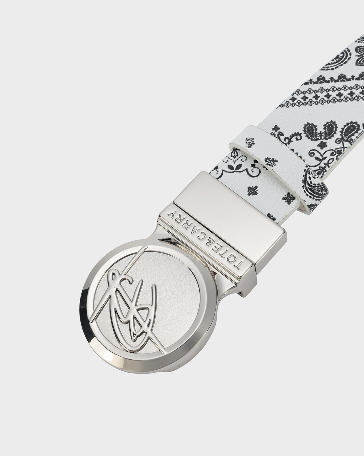 Paisley Belt in White