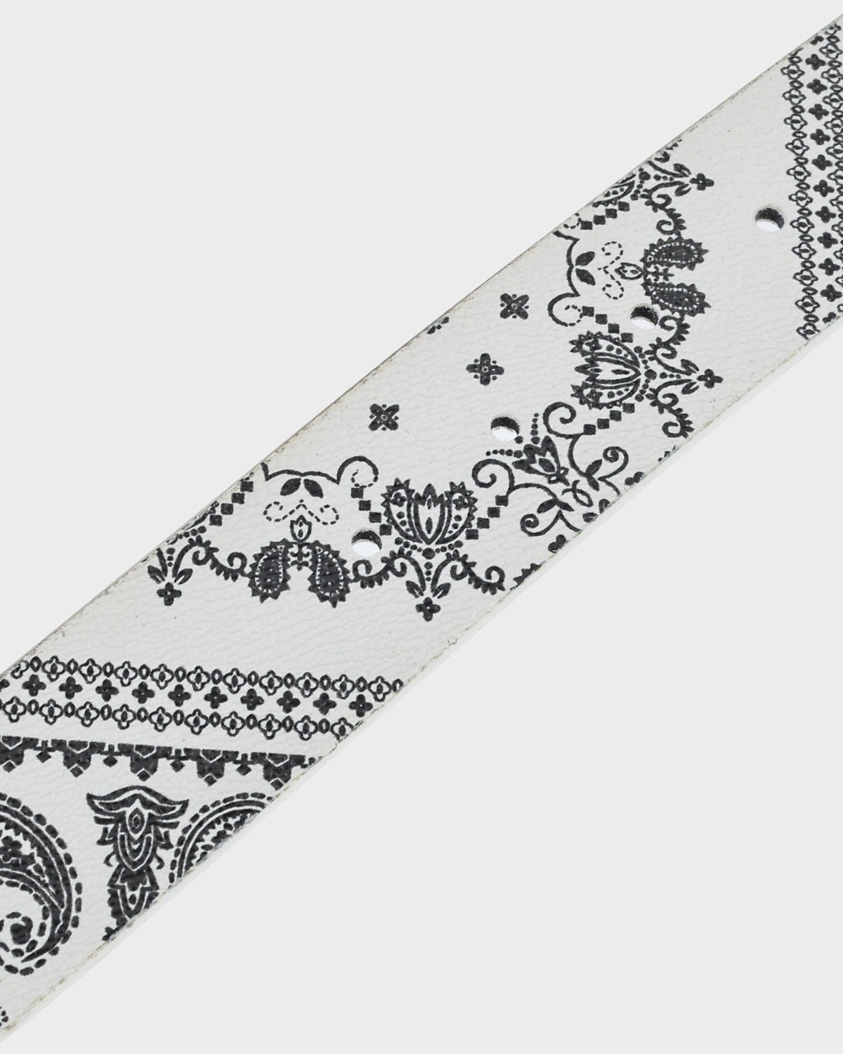 Paisley Belt in White